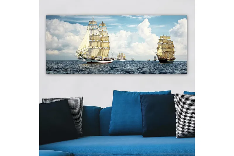 Canvastaulu YTY Nautical & Beach Monivärinen - 120x50 cm - Sisustustuotteet - Taulu & taide - Canvas-taulu