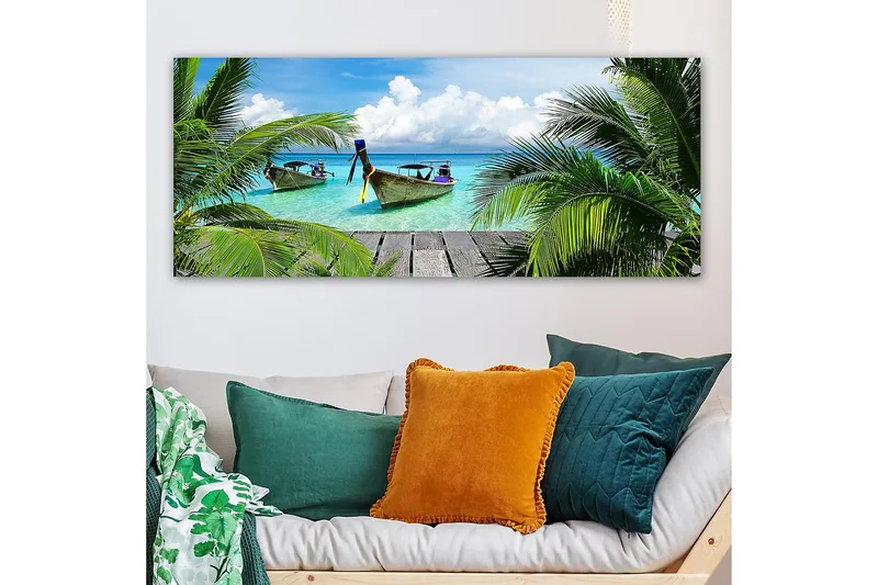 Canvastaulu YTY Nautical & Beach Monivärinen - 120x50 cm - Sisustustuotteet - Taulu & taide - Canvas-taulu
