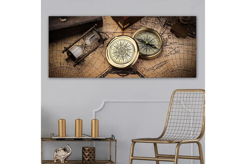 Canvastaulu YTY Nautical & Beach Monivärinen - 120x50 cm - Sisustustuotteet - Taulu & taide - Canvas-taulu