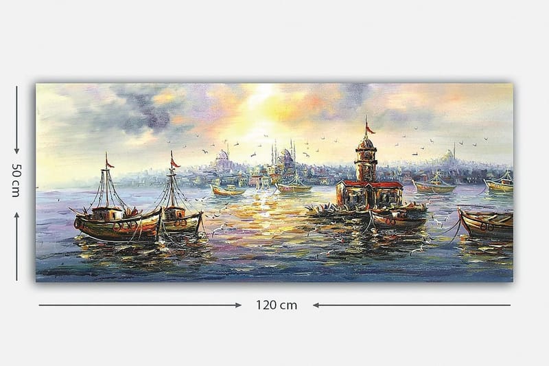 Canvastaulu YTY Nautical & Beach Monivärinen - 120x50 cm - Sisustustuotteet - Taulu & taide - Canvas-taulu