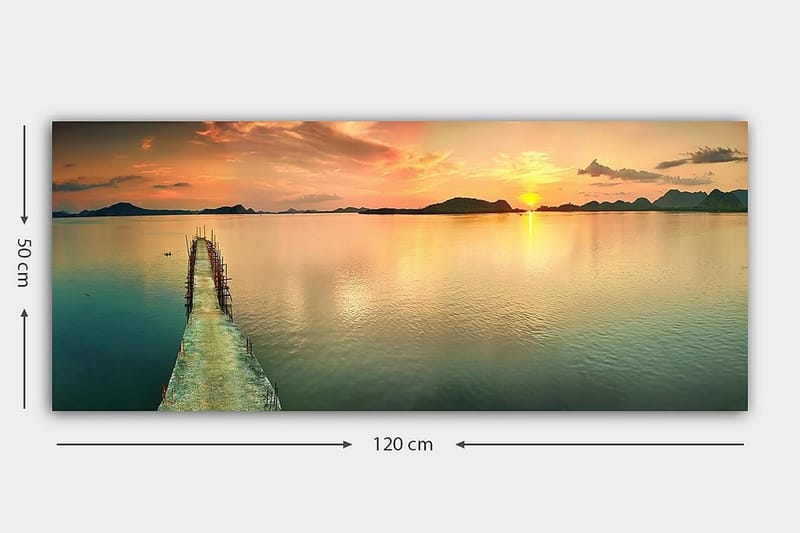 Canvastaulu YTY Nautical & Beach Monivärinen - 120x50 cm - Sisustustuotteet - Taulu & taide - Canvas-taulu
