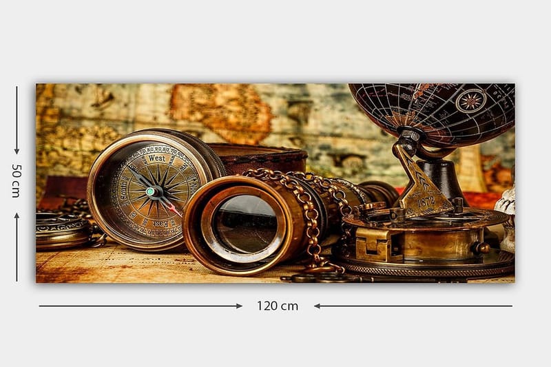 Canvastaulu YTY Nautical & Beach Monivärinen - 120x50 cm - Sisustustuotteet - Taulu & taide - Canvas-taulu