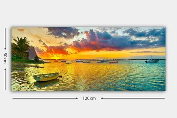 Canvastaulu YTY Nautical & Beach Monivärinen - 120x50 cm - Sisustustuotteet - Taulu & taide - Canvas-taulu