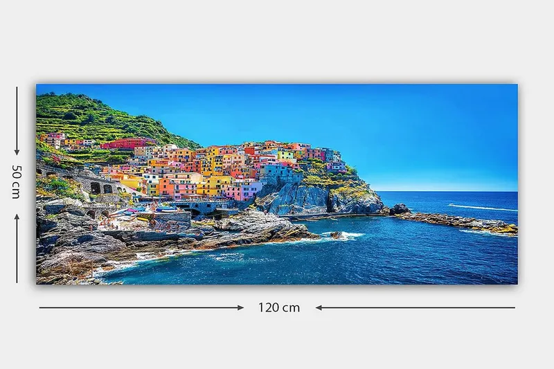 Canvastaulu YTY Nautical & Beach Monivärinen - 120x50 cm - Sisustustuotteet - Taulu & taide - Canvas-taulu