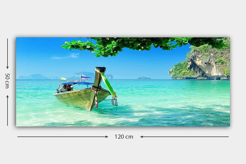 Canvastaulu YTY Nautical & Beach Monivärinen - 120x50 cm - Sisustustuotteet - Taulu & taide - Canvas-taulu