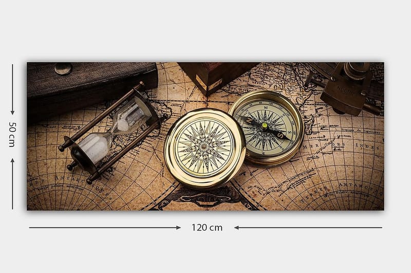 Canvastaulu YTY Nautical & Beach Monivärinen - 120x50 cm - Sisustustuotteet - Taulu & taide - Canvas-taulu