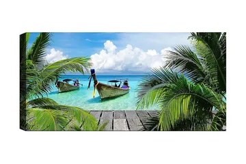 Canvastaulu YTY Nautical & Beach Monivärinen - 120x50 cm - Sisustustuotteet - Taulu & taide - Canvas-taulu