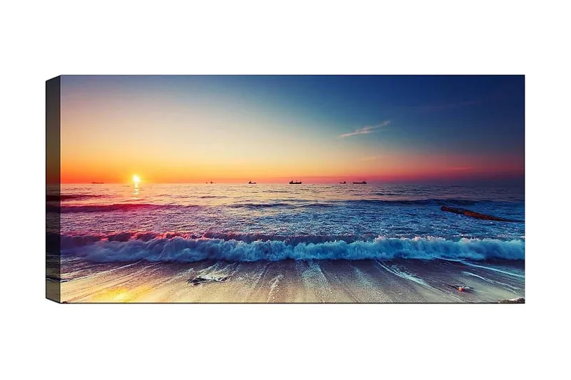 Canvastaulu YTY Nautical & Beach Monivärinen - 120x50 cm - Sisustustuotteet - Taulu & taide - Canvas-taulu