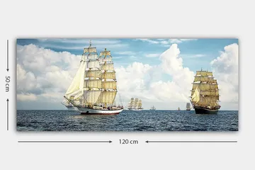 Canvastaulu YTY Nautical & Beach Monivärinen - 120x50 cm - Sisustustuotteet - Taulu & taide - Canvas-taulu