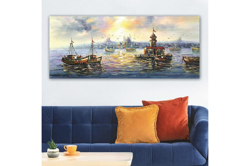 Canvastaulu YTY Nautical & Beach Monivärinen - 120x50 cm - Sisustustuotteet - Taulu & taide - Canvas-taulu