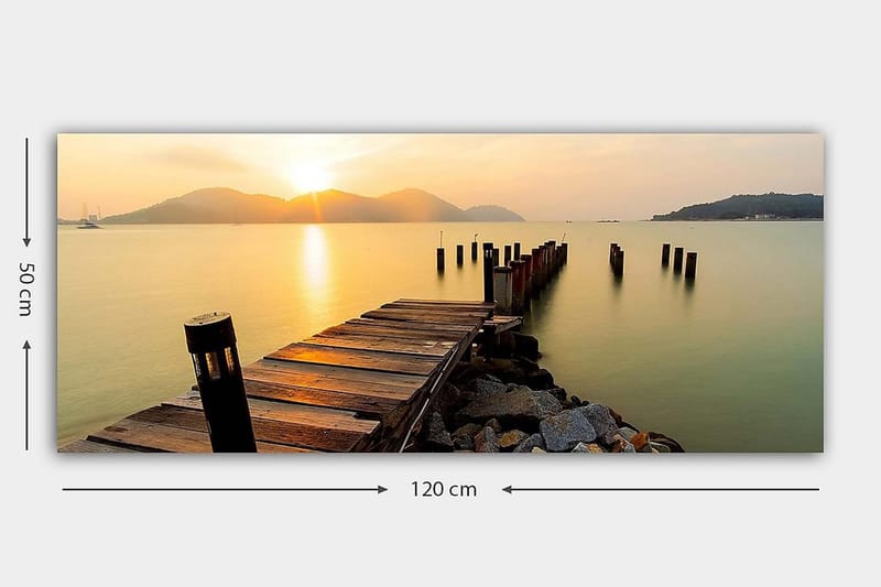 Canvastaulu YTY Nautical & Beach Monivärinen - 120x50 cm - Sisustustuotteet - Taulu & taide - Canvas-taulu