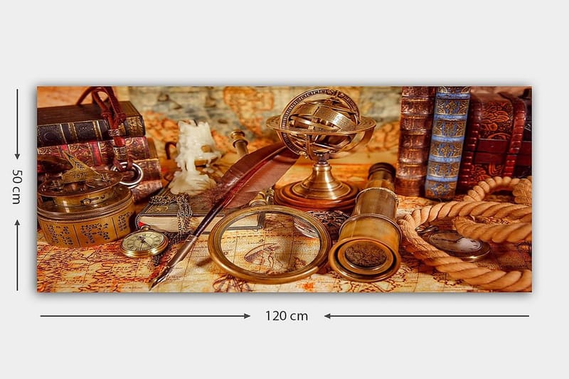 Canvastaulu YTY Nautical & Beach Monivärinen - 120x50 cm - Sisustustuotteet - Taulu & taide - Canvas-taulu