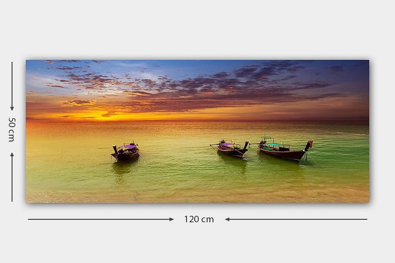 Canvastaulu YTY Nautical & Beach Monivärinen - 120x50 cm - Sisustustuotteet - Taulu & taide - Canvas-taulu