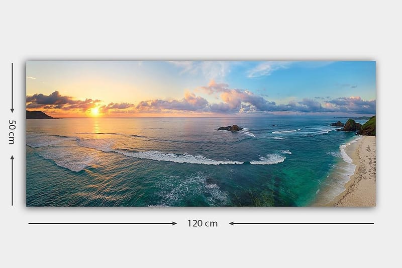 Canvastaulu YTY Nautical & Beach Monivärinen - 120x50 cm - Sisustustuotteet - Taulu & taide - Canvas-taulu