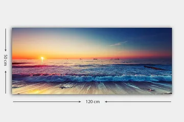 Canvastaulu YTY Nautical & Beach Monivärinen - 120x50 cm - Sisustustuotteet - Taulu & taide - Canvas-taulu