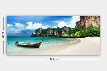 Canvastaulu YTY Nautical & Beach Monivärinen - 120x50 cm - Sisustustuotteet - Taulu & taide - Canvas-taulu