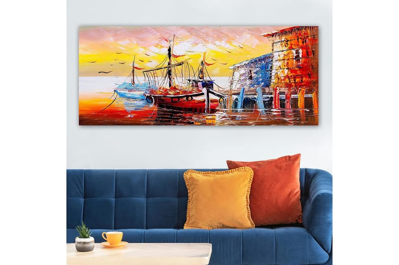 Canvastaulu YTY Nautical & Beach Monivärinen - 120x50 cm - Sisustustuotteet - Taulu & taide - Canvas-taulu