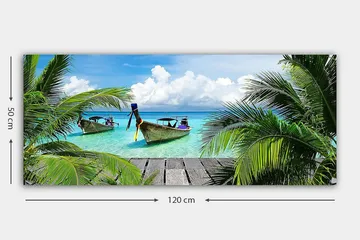 Canvastaulu YTY Nautical & Beach Monivärinen - 120x50 cm - Sisustustuotteet - Taulu & taide - Canvas-taulu