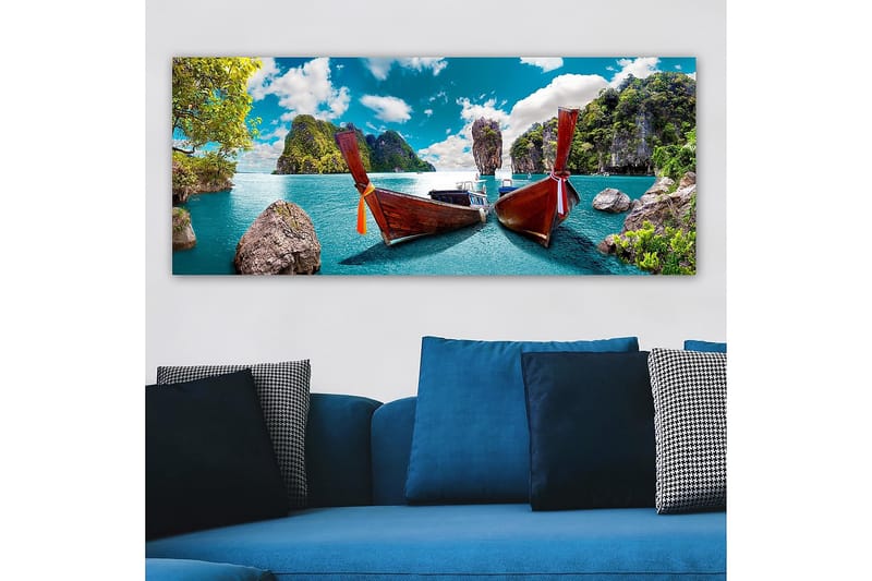 Canvastaulu YTY Nautical & Beach Monivärinen - 120x50 cm - Sisustustuotteet - Taulu & taide - Canvas-taulu
