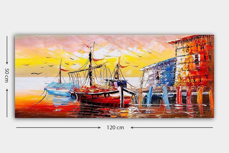 Canvastaulu YTY Nautical & Beach Monivärinen - 120x50 cm - Sisustustuotteet - Taulu & taide - Canvas-taulu