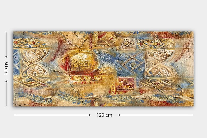 Canvastaulu YTY Oriental Monivärinen - 120x50 cm - Sisustustuotteet - Taulu & taide - Canvas-taulu