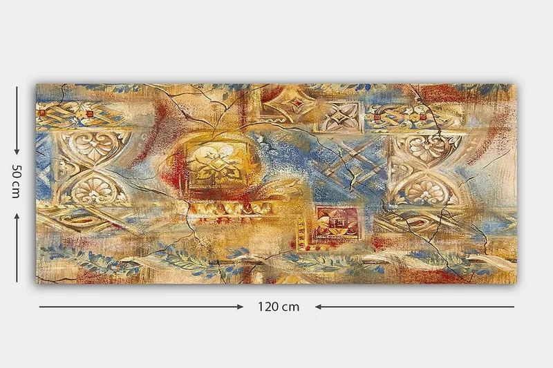 Canvastaulu YTY Oriental Monivärinen - 120x50 cm - Sisustustuotteet - Taulu & taide - Canvas-taulu
