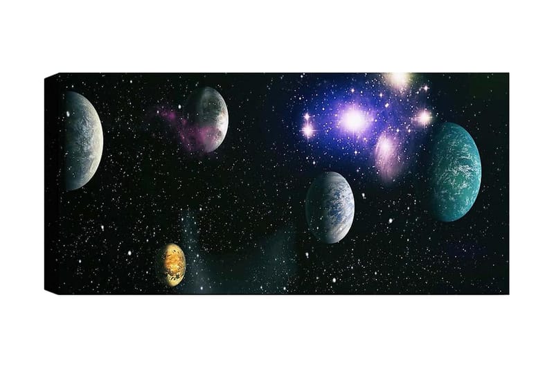 Canvastaulu YTY Outer Space Monivärinen, 120x50 cm