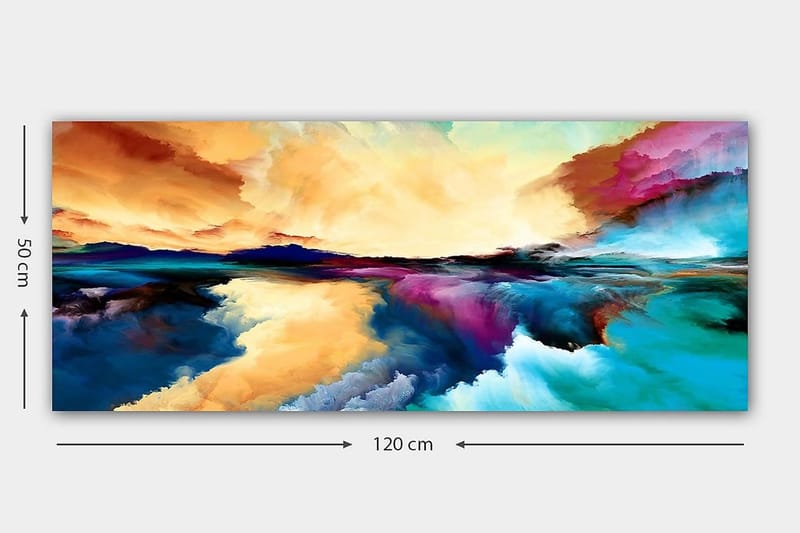 Canvastaulu YTY Outer Space Monivärinen - 120x50 cm - Sisustustuotteet - Taulu & taide - Canvas-taulu