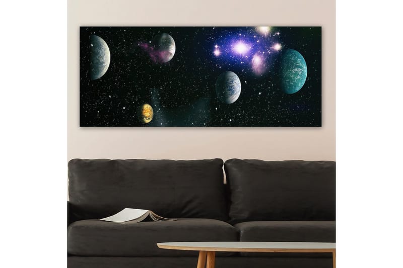 Canvastaulu YTY Outer Space Monivärinen - 120x50 cm - Sisustustuotteet - Taulu & taide - Canvas-taulu