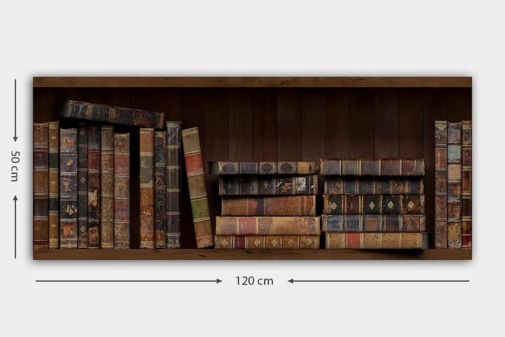 Canvastaulu YTY Reading and Literature Monivärinen - 120x50 cm - Canvas-taulu - Seinäkoristeet
