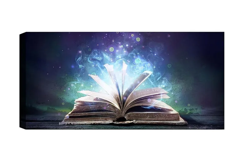 Canvastaulu YTY Reading and Literature Monivärinen, 120x50 cm