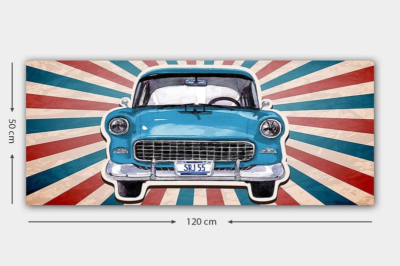 Canvastaulu YTY Transportation Monivärinen - 120x50 cm - Sisustustuotteet - Taulu & taide - Canvas-taulu