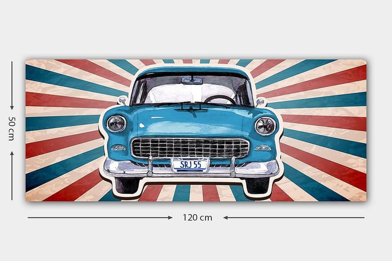 Canvastaulu YTY Transportation Monivärinen - 120x50 cm - Sisustustuotteet - Taulu & taide - Canvas-taulu