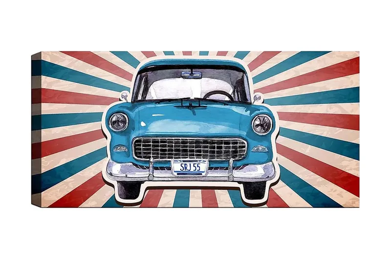 Canvastaulu YTY Transportation Monivärinen, 120x50 cm