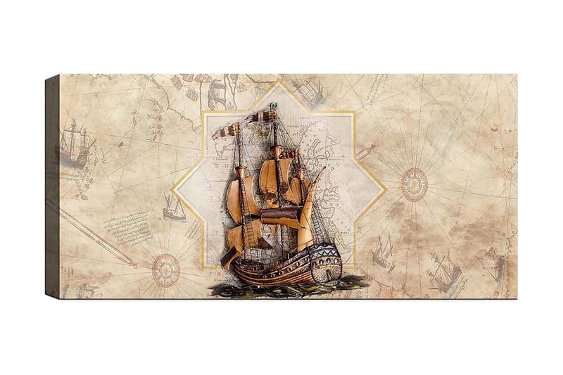 Canvastaulu YTY Transportation Monivärinen, 120x50 cm