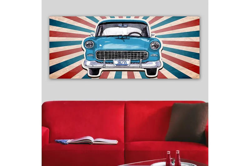 Canvastaulu YTY Transportation Monivärinen - 120x50 cm - Sisustustuotteet - Taulu & taide - Canvas-taulu