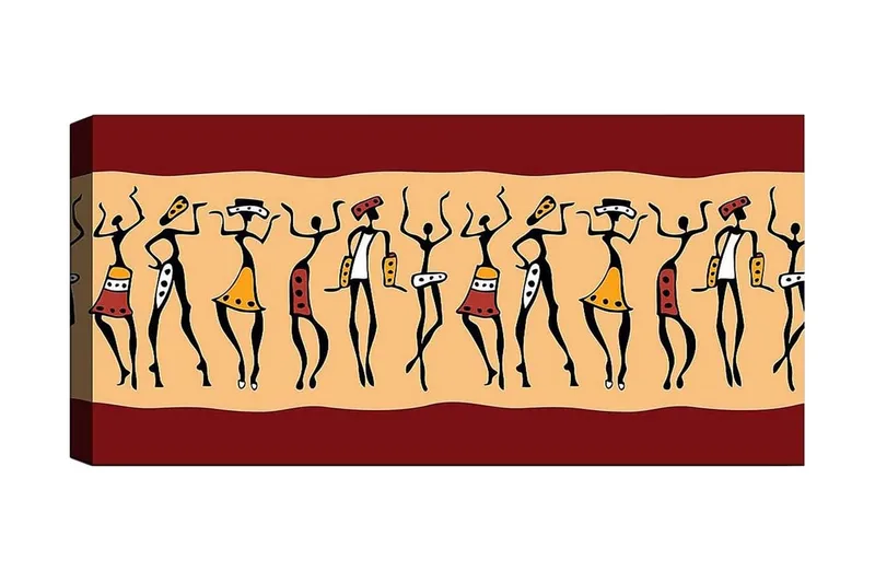 Canvastaulu YTY World Cultures Monivärinen, 120x50 cm