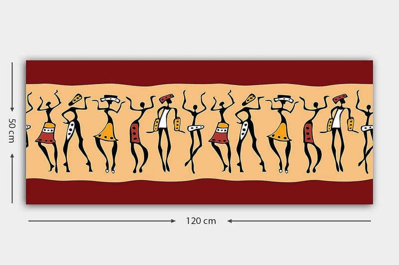 Canvastaulu YTY World Cultures Monivärinen - 120x50 cm - Sisustustuotteet - Taulu & taide - Canvas-taulu
