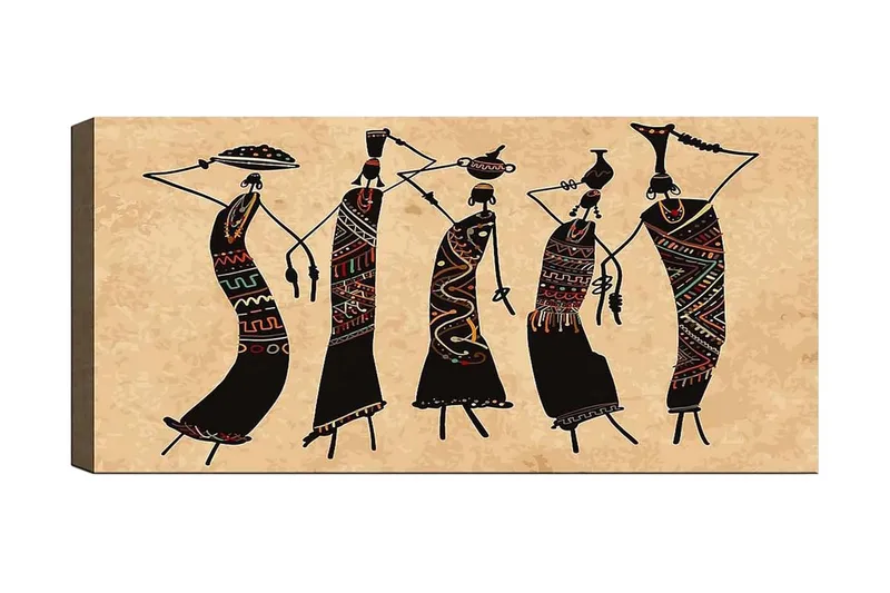 Canvastaulu YTY World Cultures Monivärinen, 120x50 cm