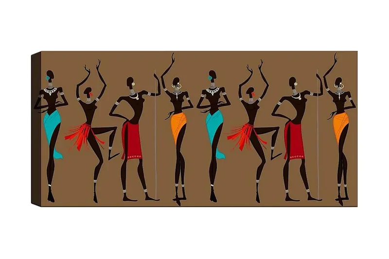 Canvastaulu YTY World Cultures Monivärinen, 120x50 cm