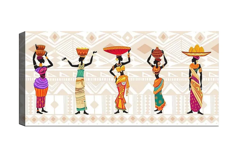 Canvastaulu YTY World Cultures Monivärinen, 120x50 cm