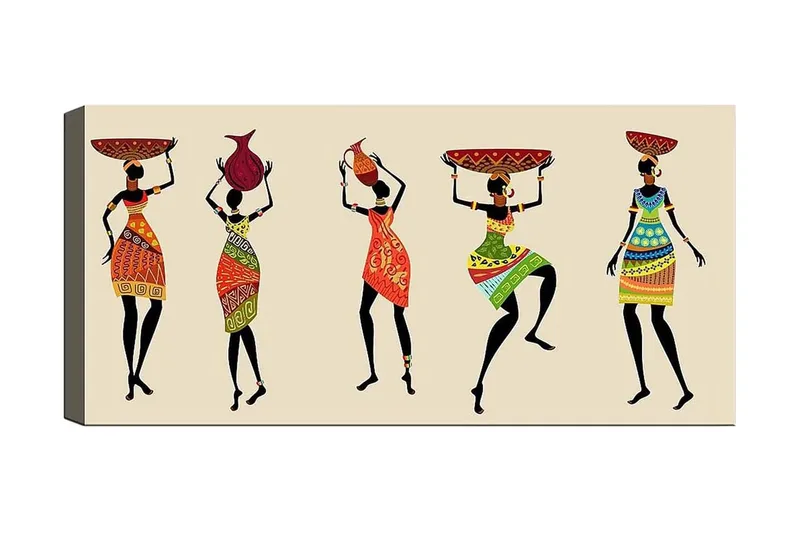 Canvastaulu YTY People Monivärinen, 120x50 cm