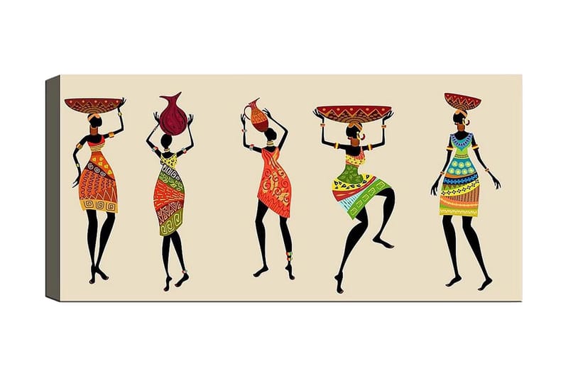 Canvastaulu YTY People Monivärinen - 120x50 cm - Sisustustuotteet - Taulu & taide - Canvas-taulu