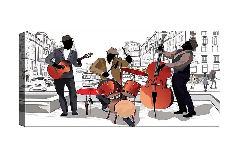 Canvastaulu YTY People Monivärinen, 120x50 cm