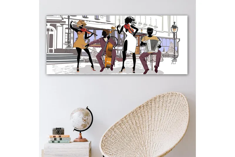 Canvastaulu YTY People Monivärinen - 120x50 cm - Sisustustuotteet - Taulu & taide - Canvas-taulu