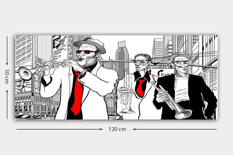 Canvastaulu YTY People Monivärinen - 120x50 cm - Sisustustuotteet - Taulu & taide - Canvas-taulu