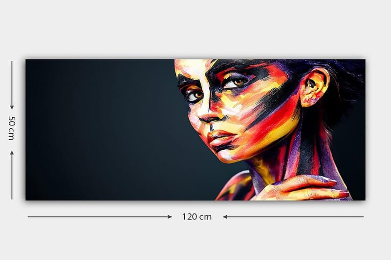 Canvastaulu YTY People Monivärinen - 120x50 cm - Sisustustuotteet - Taulu & taide - Canvas-taulu