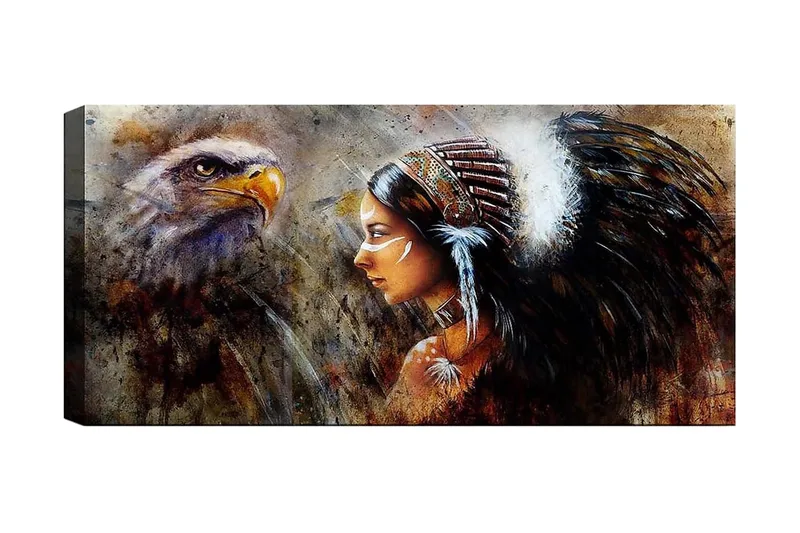 Canvastaulu YTY People Monivärinen, 120x50 cm