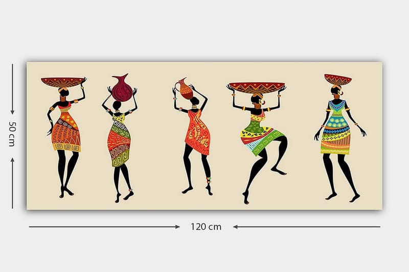 Canvastaulu YTY People Monivärinen - 120x50 cm - Sisustustuotteet - Taulu & taide - Canvas-taulu