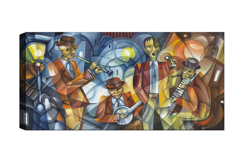 Canvastaulu YTY People Monivärinen, 120x50 cm